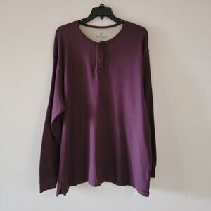 Outdoor Life Men's XXL Maroon Thermal Shirt